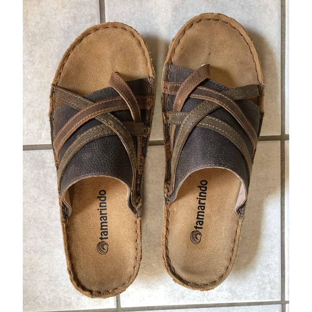 Tamarindo Sand dollar sandal, leather